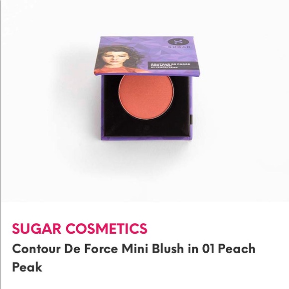 💜💜Sugar Contour De Force Mini Blush Peach Pink💜 - Picture 1 of 10